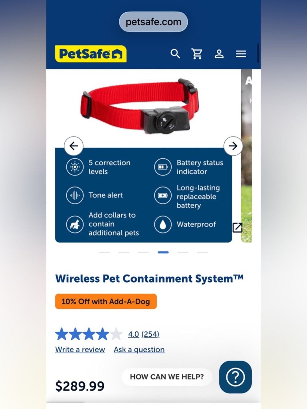 PetSafe Wireless Pet Containment System with Red Training Collar - Picture 4 of 7